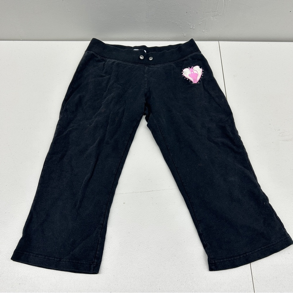 Wild Punch Black Pants with Heart Detail